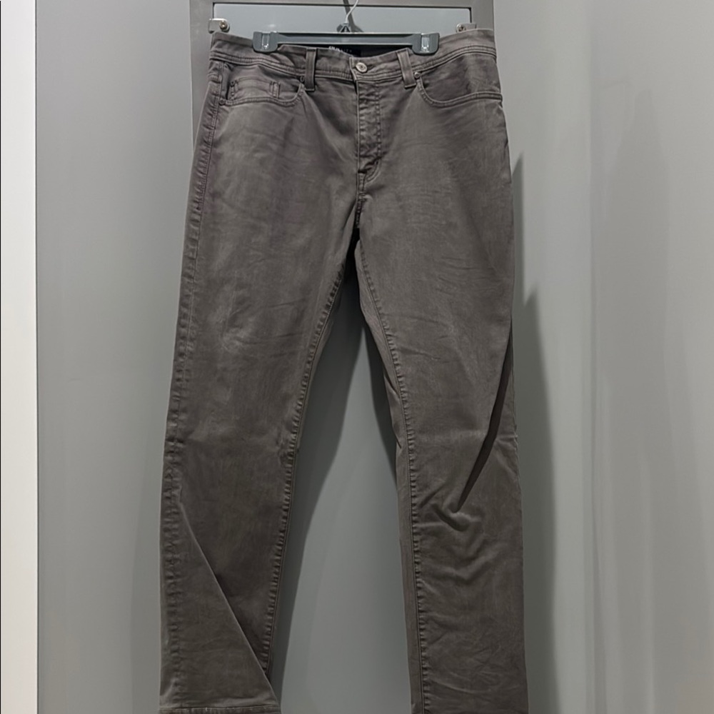 Fidelity Denim Gray Straight Jeans Classic Style